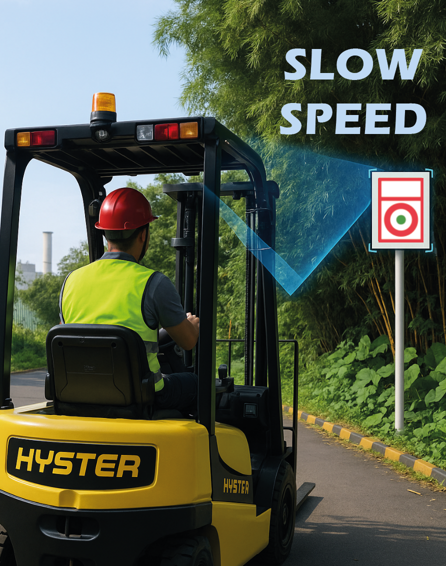 Bord: langzaam rijden